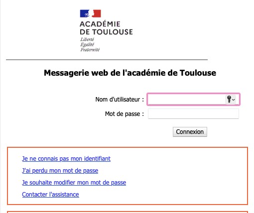 Capture Webmail Ac Toulouse 1
