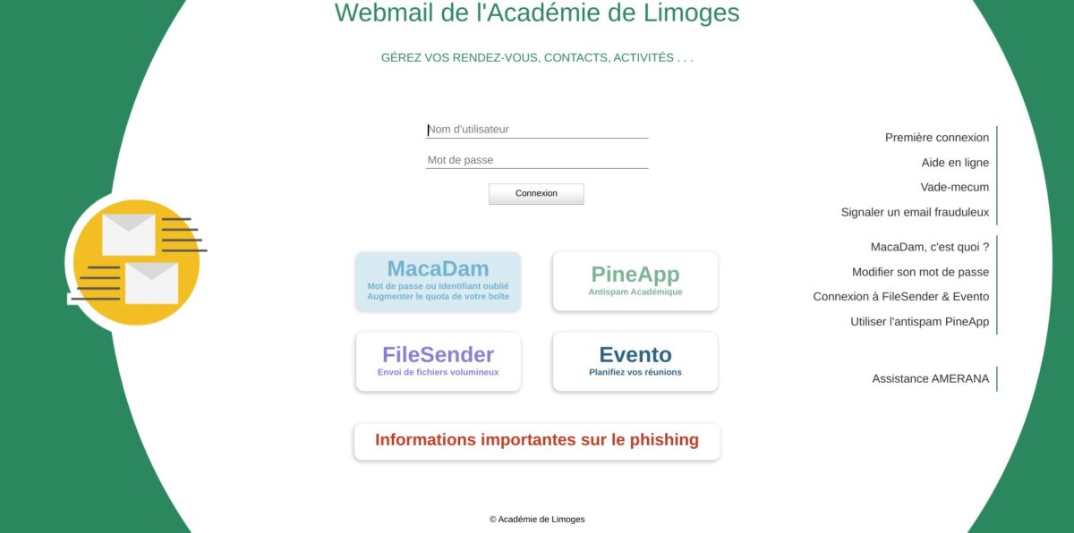 Capture Webmail Ac Limoges 1
